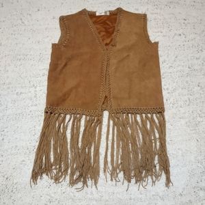 Suede Fringe Vest